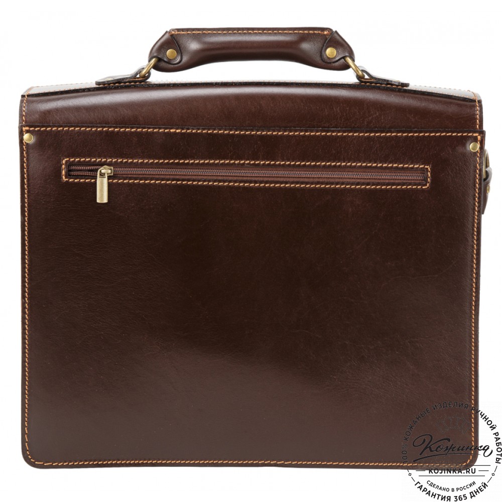 Кожаный портфель "Карьерист"  (коричневый)